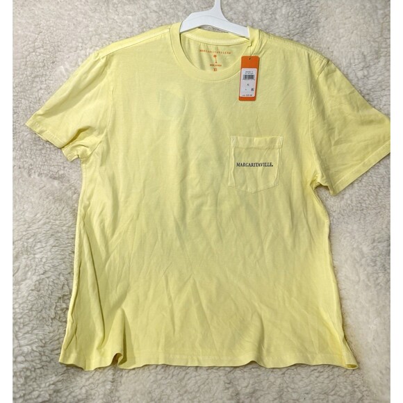 Margaritaville T-shirt Yellow Short Sleeve Marlin Fish Beach Vacation Tee Sz XL - Picture 2 of 4